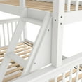 thumbnail image 5 of Furniture of America Aida Twin over Full Kids Wood White Bunk Bed with Ladder, 5 of 9