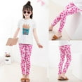 thumbnail image 2 of Little Girls Casual Spring and Autumn Thin Printed Leggings, 2 of 8