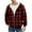 Red, variant on Men's Full Zip Lined Plaid Flannel Jacket with Warm Fleece Design for Winter Outdoor Work, Casual Lightweight Fall Clothes, and Holiday Events,Dark Gray,L
