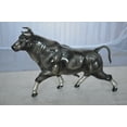 thumbnail image 2 of Nifao Trotting Bull Bronze Statue – Home Decor Sculpture, 13"L x 3"W x 10"H, 2 of 11