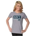 thumbnail image 4 of US Navy Eagle Anchor Logo Est 1775 Women's T Shirt Ladies Tee Brisco Brands S, 4 of 5