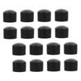 thumbnail image 6 of KALLORY 16Pcs Foosball End Caps Black Rubber Replacement Caps for Football Table Rods, 6 of 8