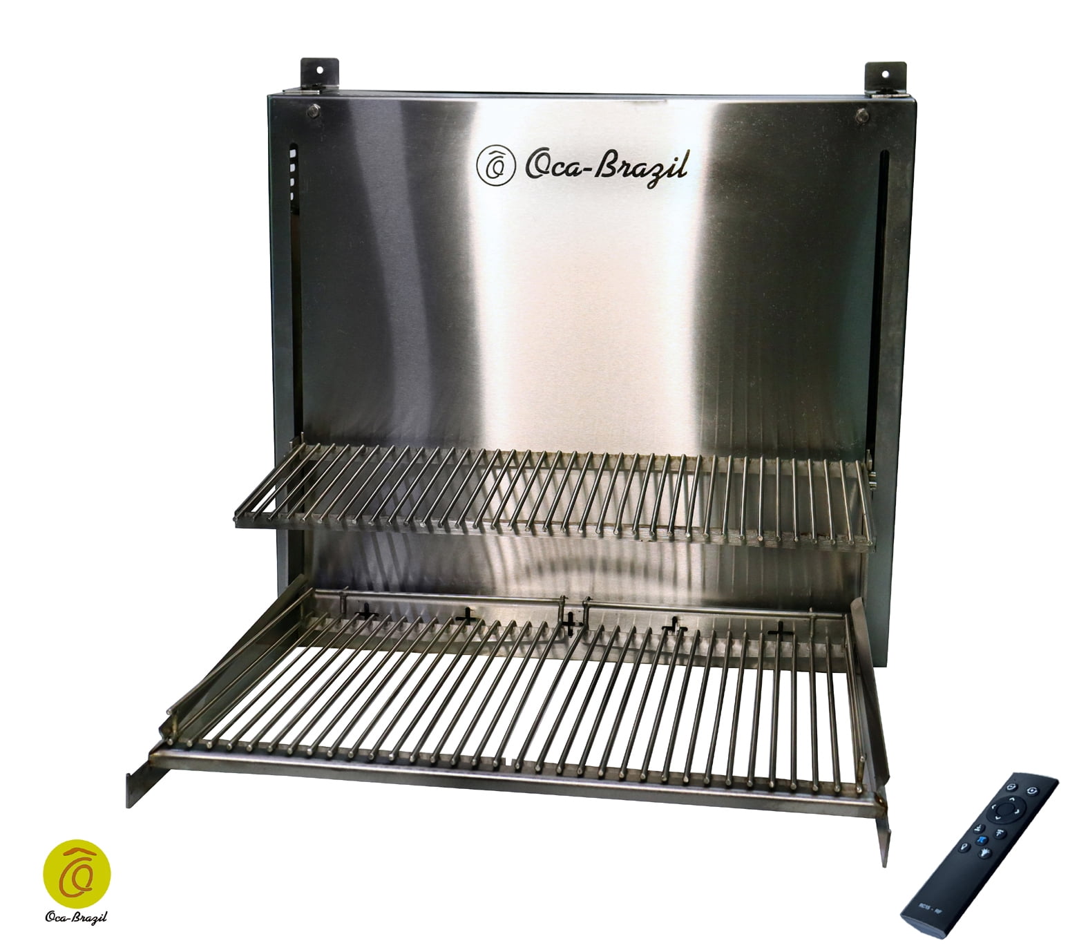 Charcoal Grill with Automatic Lifting - Double-Decker Griddles - Oca-Brazil