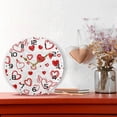 thumbnail image 6 of Dreamtimes Valentine's Day Heart Wall Clock, 10 Inch Silent Non Ticking Round Clock Oil Painting Clock Easy to Read Clock for Living Room Bedroom Bathroom Home Decor, 6 of 7