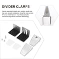thumbnail image 4 of WRITWAA 1Pc Silver Desk Divider Clip for Glass Board Partition and Office Desk Use, 4 of 8