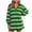 Green, variant on Tqcoqu Women's Striped Sweatshirt Dress Long Sleeve V Neck Oversized Pullover Sweatshirt Fall Outfits