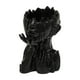 thumbnail image 1 of Maceta de resina para jardín, diseño de cabeza de florero, decorativa, con forma de cara Negro, 1 of 9