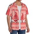 thumbnail image 4 of KLL Gnomes Hold The Letters LOVE Print Men's Shirt Short Sleeve Button Down Summer Cuba Beach Shirts- 3X-Large, 4 of 7