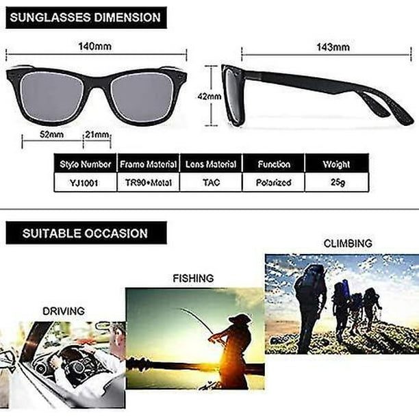 Subolong Mens Polarised Sunglasses 100% Uv Protection Mens Sunglasses For Driving
