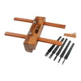 thumbnail image 2 of segolike Wood Planer Chamfer Carpenter Slotted Edge DIY Model Making Mini Hand Planer with 5 Blade, 2 of 9