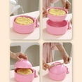 thumbnail image 6 of Microwave Ramen Bowl Set, Portable Roman Noodles Bowl with Lid, 33 Oz Ramen Noodle Bowl Instant Cooking for College Dorm Room Essentials, Dishwasher-Safe (Green+Pink), 6 of 6