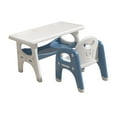 thumbnail image 2 of DOLITY Kids Drawing Table and Chair Set Child Desk and Chair Set for Indoor Reading Blue Gray, 2 of 9
