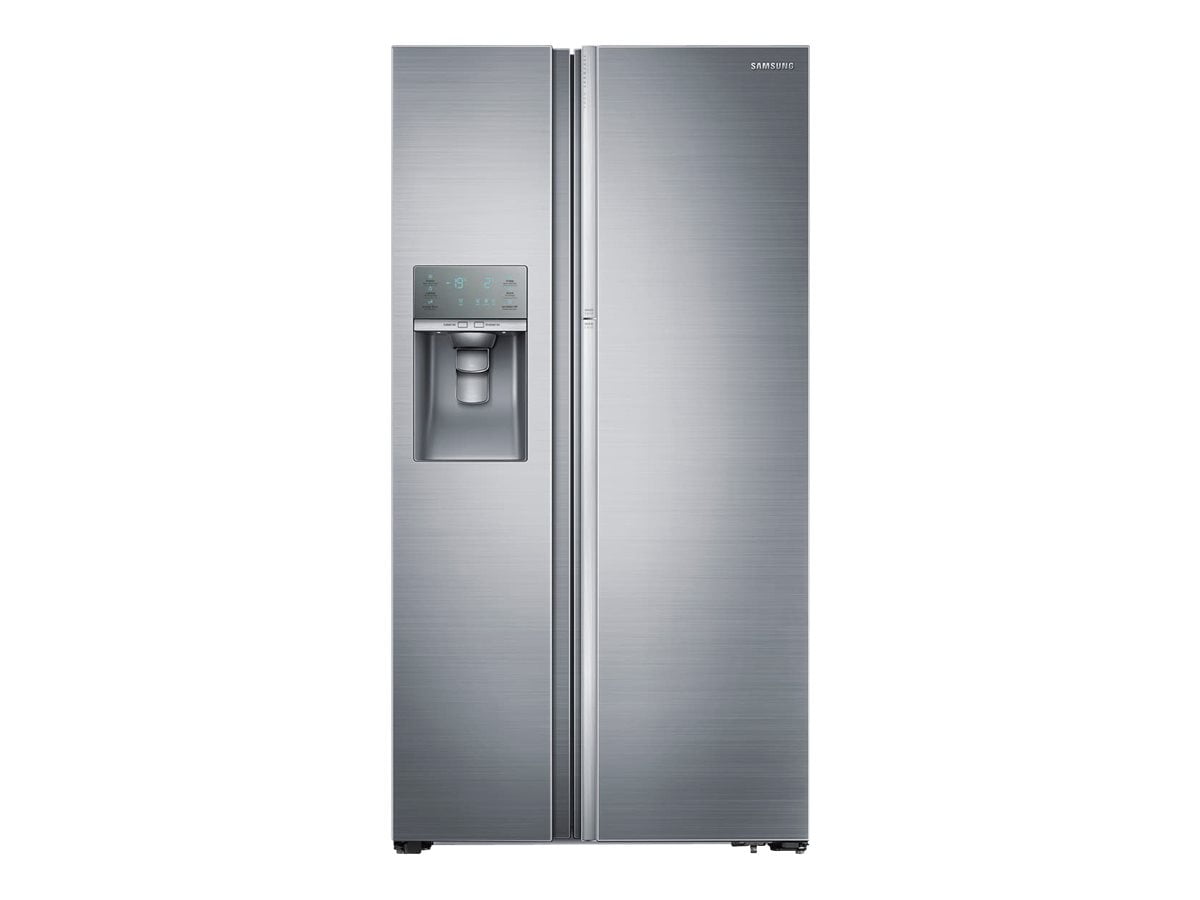 Samsung RH22H9010SR - Refrigerator/freezer - side-by-side with water dispenser, ice dispenser - freestanding - width: 35.9 in - depth: 28.3 in - height: 69.8 in - 21.5 cu. ft - stainless steel