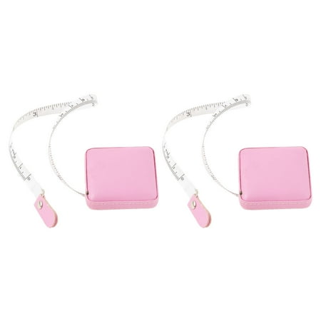 

2Pcs Square Shape Small Tapeline Stylish Measuring Tape Tools Portable Tapelines