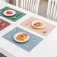 thumbnail image 5 of Almohadilla De Cuero De Estilo Nórdico Para Comida Occidental, Tapete Para Cuenco Para El Hogar, Mantel Individual, Manteles Aislantes Impermeables Para Restaurante Sweethay HA022882-00, 5 of 7