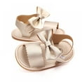 thumbnail image 5 of GYRATEDREAM Baby Girls Sandals Soft Sole Summer Infant Dress Shoes Baby Flat Beach Shoes Newborn Crib Shoes First Walkers 0-18 Months, 5 of 7