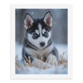 thumbnail image 5 of Paint by Numbers Kit for Adults, Snowy Puppy Blue Eyes Winter Scene Paint by Numbers, Easy Paint by Numbers Kit for Adults Beginner, DIY Adult Paint by Number Kits on Canvas, Home Decor, 5 of 7