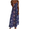 thumbnail image 2 of Taylonsss Summer Dresses For Women Print Sleeveless Round Neck Dress Casual Dresses, 2 of 5