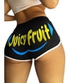 thumbnail image 1 of Uhndy Women's Regular Plus Size Yoga Boots Shorts Sexy Printed Sports Hot Pants Panties, Women's Yoga Letters Print Briefs, 1 of 2