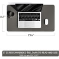 thumbnail image 4 of 23.6" x 13.7" Non-Slip Desk Pad,Mouse Pad,Waterproof PVC Leather Desk Table Protector,Ultra Thin Large Desk Blotter, Easy Clean Laptop Desk Writing Mat for Office Work/Home/Decor, 4 of 7