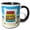 Black/White, variant on 3drose, Anna Maria Island, Florida. American Beaches, Summer, Travel, Gift, 11oz Mug