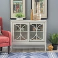 thumbnail image 2 of Powell Quentin 2-Sliding Door Accent Cabinet, White, 2 of 12