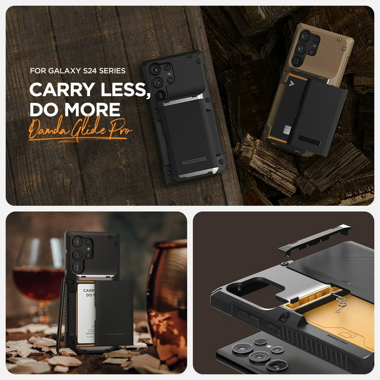 Samsung VRS DESIGN Sturdy Semi Auto Card Holder Wallet Phone Case