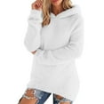 thumbnail image 2 of Wlynlyn Fuzzy Hoodies for Women Casual Long Sleeve Sherpa Fleece Sweatshirts Loose Comfy Lightweight Hooded Sweatshirt, 2 of 10