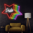 thumbnail image 4 of C-craft Pride Star Neon Sign Wall Art Bedroom Wall Decor Led Sign Party Decorations Lgbtq Gifts, 4 of 5