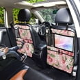 thumbnail image 7 of Car Back Seat Organizer 2 Pack Antique Nylon Fabric Thickened Waterproof Foot Mat Suitable For Various Types Of Vehicles Pink Cherry Flowers Pattern, 7 of 7