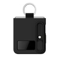 thumbnail image 2 of Nalacover Slim Ring Case for Samsung Galaxy Z Flip 4 Liquid Silicone Phone Case with Camera Lens Sliding Cover, Full Coverage Protection Shockproof Case for Samsung Galaxy Z Flip 4 - Black, 2 of 9