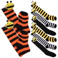 thumbnail image 2 of 4 pares de calcetines hasta la rodilla para cosplay de abeja, lindos calcetines hasta la rodilla, calcetines decorativos, calcetines hasta la rodilla para niña pequeña, 2 of 4
