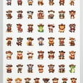 thumbnail image 4 of 35pcs-50pcs Cute Animal Stickers Cowboy Character Stickers PVC Stickers for Laptops Notebooks Suitcases, 4 of 9