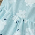 thumbnail image 5 of Aofany Toddler Kids Baby Girls Fashion Sleeveless Cute Doll Collar Flower Print Tank Dress Princess Dress, 5 of 9