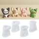 thumbnail image 4 of Moldes de animales de motivación, moldes con forma de panda, rana y gato, kit de manualidades de silicona para resina, yeso, letreros motivacionales, molde con clip para mensajes., 4 of 8