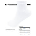 thumbnail image 3 of 6 Pack Men's Athletic Quarter Ankle Low Cut Cotton Socks Cushioned Sports Running, 3 of 6