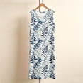 thumbnail image 4 of Yutgune Nightgowns for Women Floral Print Sleep Dress Sleeveless Soft Nightshirt Sleepshirt Sleepwear Lightweight Pajamas, 4 of 6