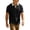 #02 Black 【Mix, Match & Rotate: Stock Up on Daily Colors】, variant on Men's Vintage Color Block Lapel V Neck Short Sleeve Casual T Shirt Top Loose Fit Breathable Soft Quick Dry Daily Street Fashion Essential Gift For Him | JASKFLY,Beige L