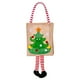 thumbnail image 1 of Adorno navideño con estampado de dibujos animados, bolsa de mano con rayas para colgar, bolsa de regalo festiva para niños, 1 of 2