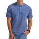 thumbnail image 2 of Playera Henley Casual Moda Manga Corta Para Hombre Algodón, 2 of 7