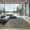 thumbnail image 2 of ODIKA 8'x10' Washable Area Rug Country Lake Scene With Vintage Fish And Pine Border Fishing Flowing Dynamic for King Size Bedroom Under Bed, Master Suite, Non-Shedding, Easy Care, 2 of 7