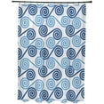 thumbnail image 1 of Simply Daisy 71" x 74" Rip Curl Geometric Print Shower Curtain, 1 of 3