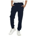 thumbnail image 4 of Zanarzt Jogger Pants Cotton Kid Boys Baby Boy Drawstring Sweatpants Toddler Cotton Active Jogger Pants with Pockets Navy,4-5 Years, 4 of 9