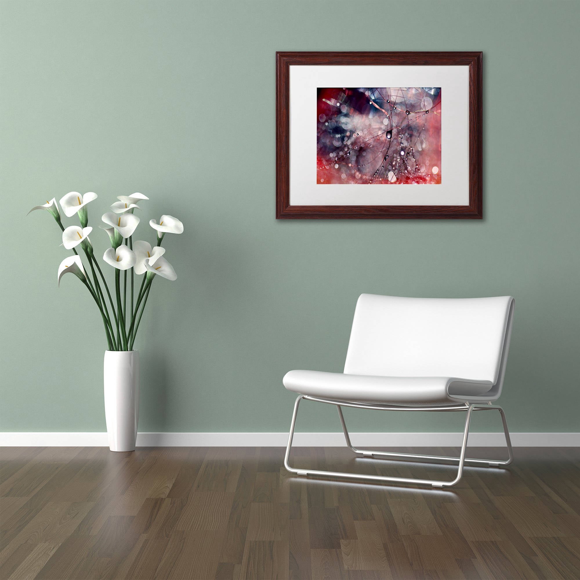 Trademark Fine Art "Outside the Box" Canvas Art by Beata Czyzowska Young, White Matte, Wood Frame