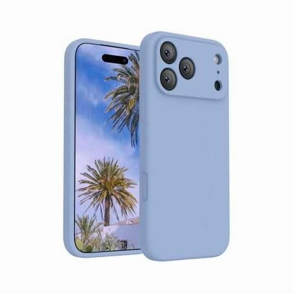ZHU997 Magnetic for iPhone 17 Pro Max Case, Compatible with MagSafe, [Integrated Silicone Camera Control Button] [Camera Protection] Anti-Scratch Microfiber Lining Phone Case, 6.9", Light Blue