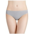 thumbnail image 3 of Bigersell Women's Boy Short Panties Clearance Womens Underwear Boyshorts Boy Shorts Panty Style P-1014 Cotton Plus Size Panties Ladies Thongs Seamless Briefs Mid Waist Women's Bikini Panties Gray M, 3 of 6