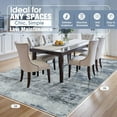 thumbnail image 2 of 8x10 Area Rugs for Living Room Rug Washable: Abstract Large Rug for Dining Room Bedroom Carpet Non Slip 8 by 10 Indoor Modern Nursery Home Office Blue Grey, 2 of 8