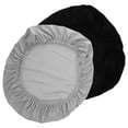 thumbnail image 3 of 2-Pack Universal Toilet Tank Lid Covers with Elastic Edge, Soft Washable Polyester Bathroom Decor Protector, 3 of 7