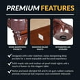 thumbnail image 5 of Hathaway Augusta 8 ft. Non-Slate Pool Table - Walnut Finish, 100.5-in l x 55-in w, Camel Felt, 5 of 7