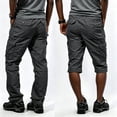 thumbnail image 2 of Men’s Convertible Cargo Pants Relaxed Fit Multi‑Pocket Stretch Wear‑Resistant Commute Trousers 1 Pack S‑L, 2 of 9